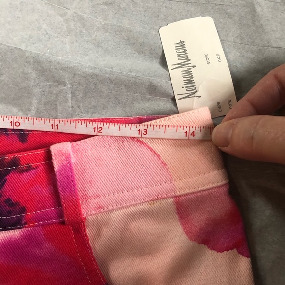NWT Celine Pink Floral Stretch Denim Trousers 10 - Picture 7 of 15